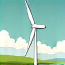 風力発電のイラスト